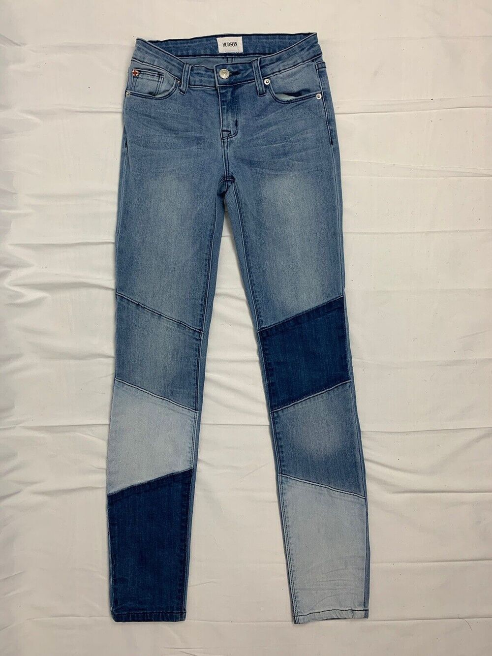 Hudson Girls Patchwork Skinny Jeans Denim Pants 16